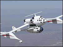 SpaceShip-1,Создатели корабля на шаг приблизились к заветному призу